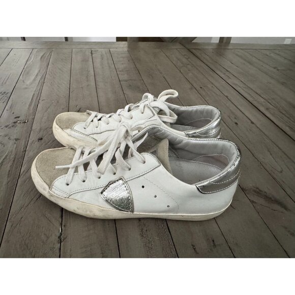 Philippe Model Paris Prsx low-top leather sneakers Size 38 8 - Picture 1 of 8